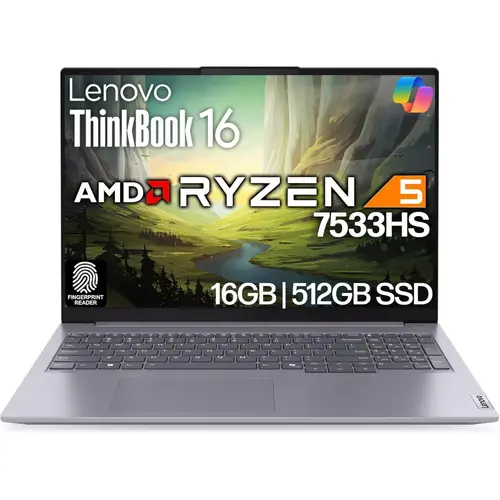 Lenovo ThinkBook 16 G7 Ryzen 5-7533HS (16GB-512GB SSD)